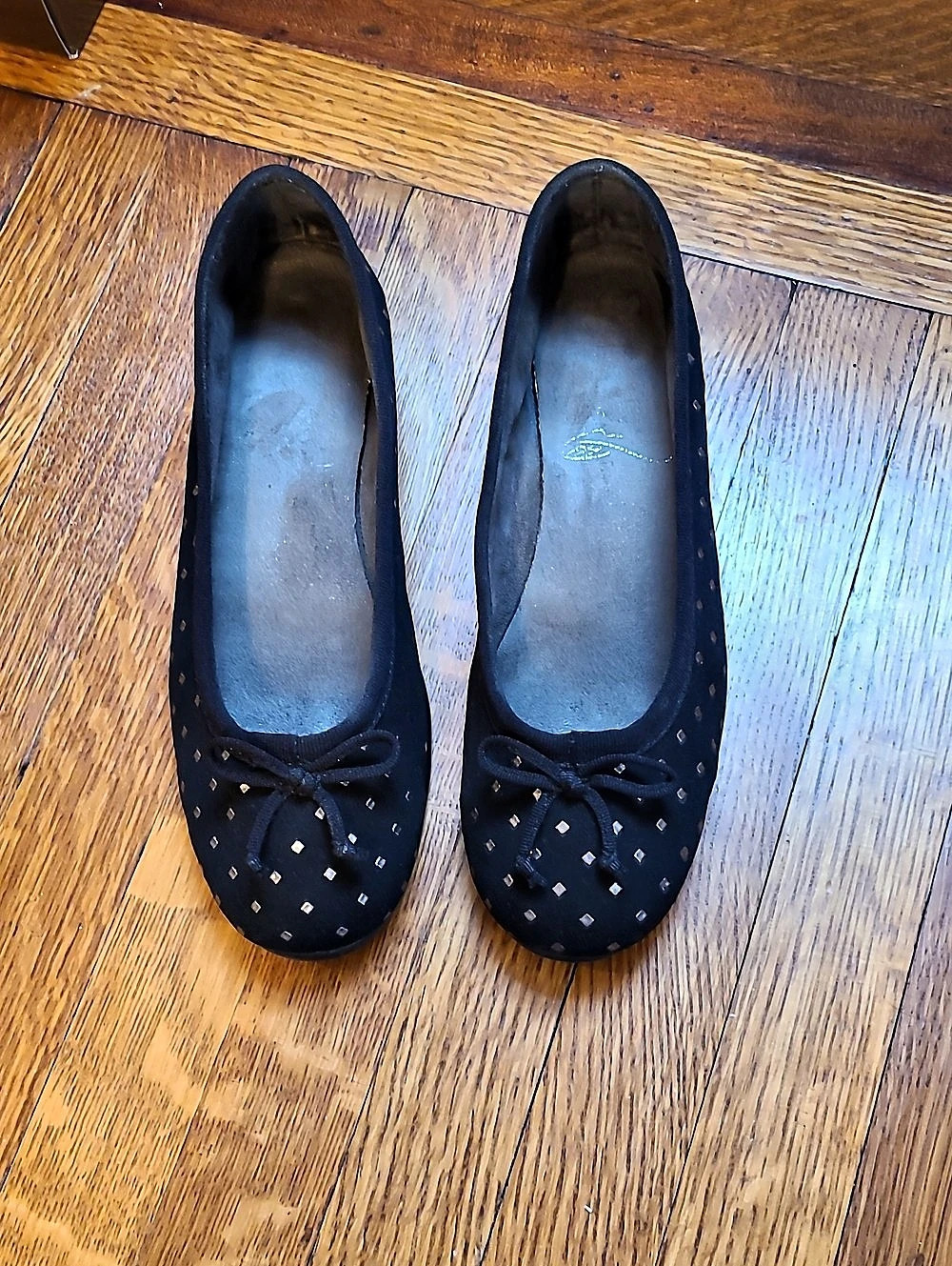 Aerosoles Black Embellished Flats US 8.5
